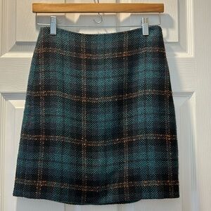 LOFT plaid skirt